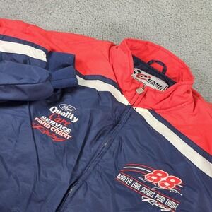 Vintage Dale Jarrett 88 Jacket Mens XXL Red NASCAR Racing Chase Authentics 90s